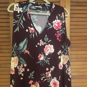 Loralette Floral choker tank